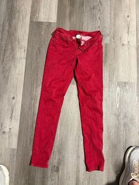 Maurices Red Skinny Jeans